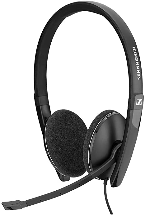 Sennheiser PC 3.2 Chat, noise cancelling microphone, casual gaming lightweight, high comfort, minimalistic design, call control, foldable mic - 3.5mm jack, 3 pole connectivity