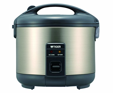 Tiger JNP-S10U-HU 5.5-Cup (Uncooked) Rice Cooker and Warmer, Stainless Steel Gray