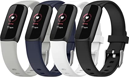 Replacement Band Compatible with Fitbit Luxe,Strap Waterproof Silicone Wristbands Breathable bracelet Adjustable Quick Release Sport Watch Band for Fitbit Luxe