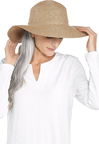 Coolibar UPF 50  Women's Elegant Floppy Sun Hat - Sun Protective