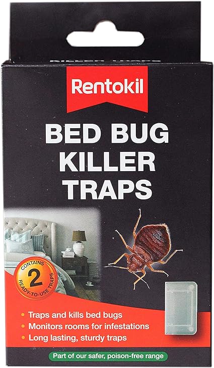 Rentokil BB01 Killer Traps, Black Repel-pesticides, 15.7x8.8x3.6 cm