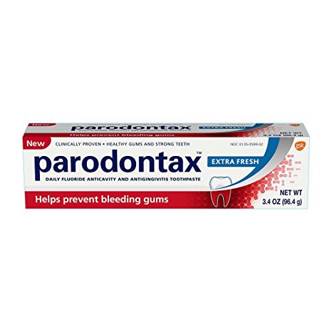 Parodontax Extra Fresh Toothpaste for Bleeding Gums, 3.4 Ounce