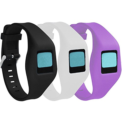 QGHXO Buckle Bracelet for Fitbit Zip, Replacement Silicone Band with Chrome Watch Clasp and Fastener Buckle for Fitbit Zip
