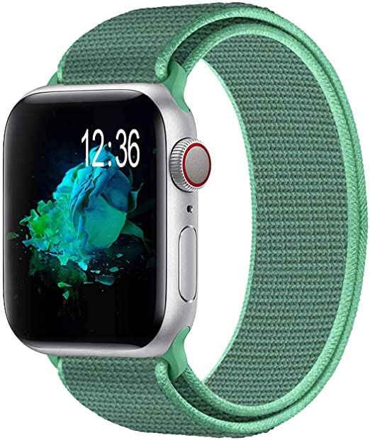 Youther Compatible with for Apple Watch Band 38mm 40mm 42mm 44mm, Soft Adjustable Lightweight Replacement Wristbands Compatible with for iWatch Series 6 5 4 3 2 1 SE