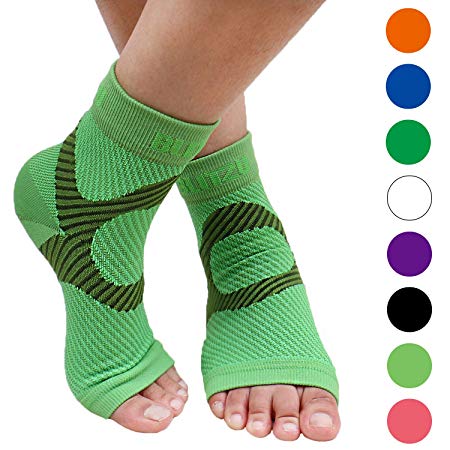 BLITZU Plantar Fasciitis Socks with Arch Support, Foot Care Compression Sleeve, Eases Swelling & Heel Spurs, Ankle Brace Support, Relieve Pain Fast