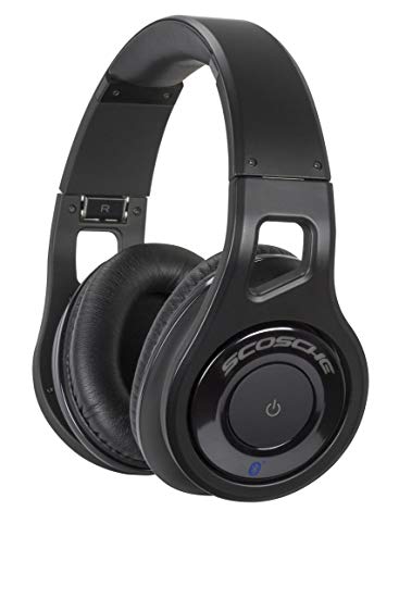 SCOSCHE REALM Bluetooth Stereo Headphones with Controls and Mic Black