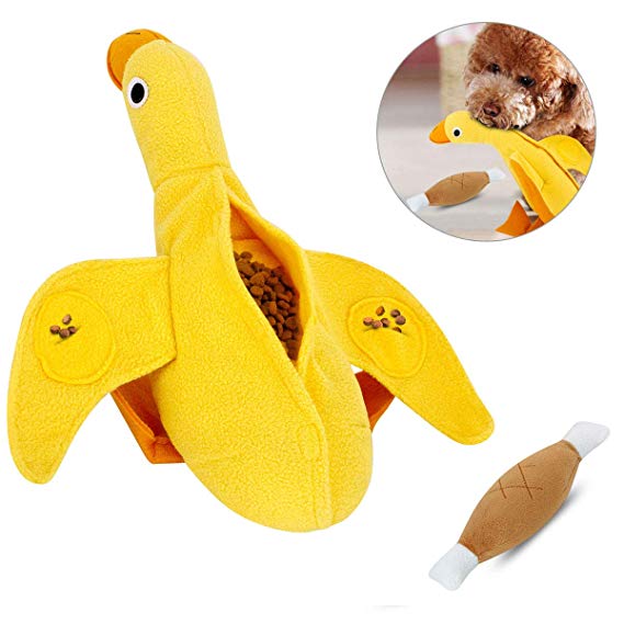 LC-dolida Dog Squeaky Toys Cute Stuffed Plush Animal Dog Toys Puzzle Toy for Puppy Small Medium Large Dogs