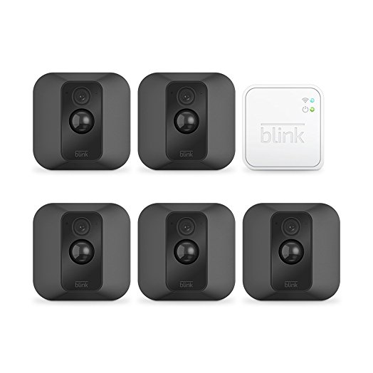 Blink XT Home Security Camera System (Indoor/Outdoor) for Your Smartphone with Motion Detection, HD Video, Battery Powered, and Cloud Storage Included (5 Pack XT) Everything you need included