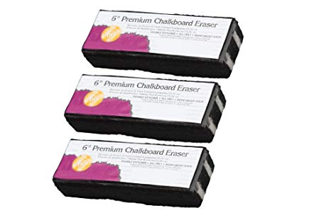 Chalkboard Eraser, Whiteboard eraser, All Felt Premium Quality Eraser, Set of 3 (3 Pack)