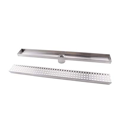 KES 24-Inch Linear Shower Drain SUS 304 Stainless Steel Rustproof with Cover, V251S60