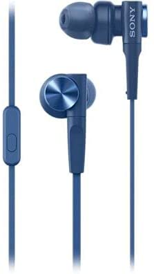 Sony MDR-XB55AP In-Ear Extra Bass Headphones with mic for phone calls - Blue