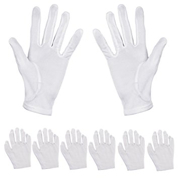 Aboat 6 Pairs Hand Moisturizing Gloves，White Cotton Gloves for Moisturizing