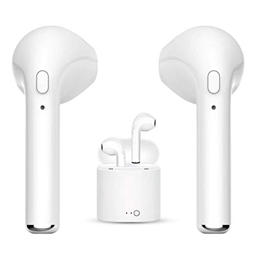 gd_euss Bluetooth headphones, Wireless Earbuds Sweatproof Headsets Stereo in-Ear Earphones with Noise Canceling Microphone Compatible with Samsung Galaxy Huawei & Most Bluetooth Devices