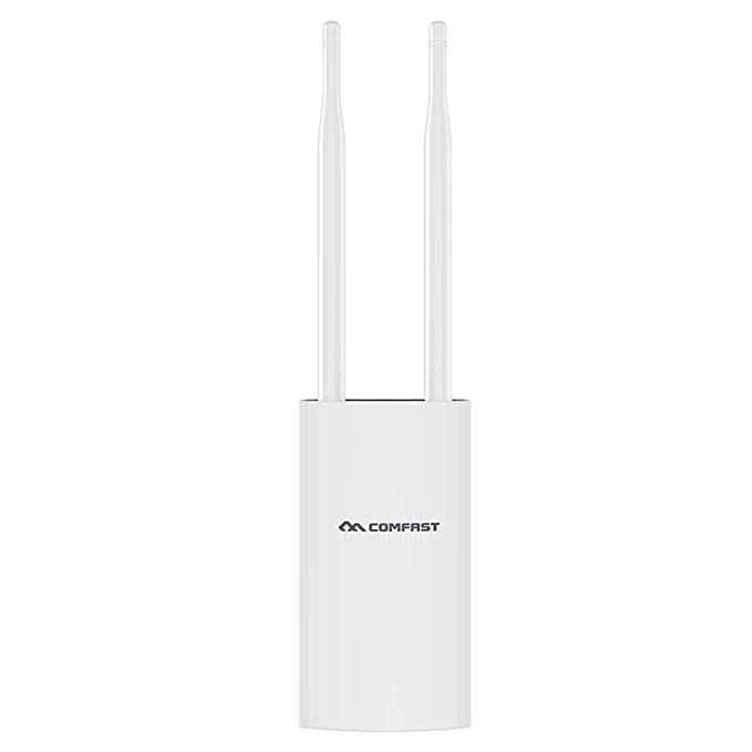 Outdoor WiFi Range Extender, Comfast High Power 300Mbps 2.4GHz Wi-Fi Signal Booster, AP Repeater/Wireless Access Point/Router Extending WiFi to Whole Home and Garden