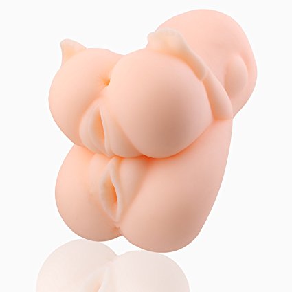 BigBanana 3D Cyberskin Male Masturbator—Lifelike Female Vagina Pocket Pussy for Male Masturbation Aid Adult Toy—Stretchable and Elastic—Ultra-Discreet Shipping (Flesh4)