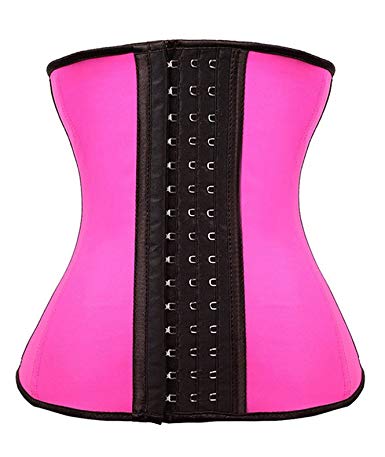 YIANNA Women's Underbust Latex Sport Girdle Waist Trainer Corsets Hourglass Body Shaper