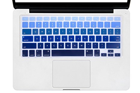 DHZ Keyboard Cover Silicone Skin for MacBook Air 13 and MacBook Pro 13" 15" 17" (with or w/out Retina,Not Fit 2016 Macbook Pro 13 15 with/without Touch Bar) US Layout (Rainbow 4)