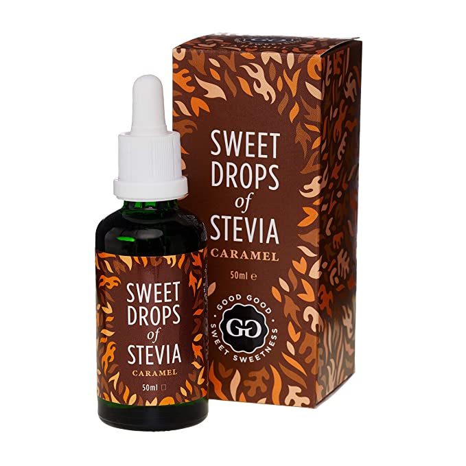 Caramel Stevia Drops by Good Good (1.7 Fl oz / 50ml) - Sugar Free and All Natural! Diabetic Friendly! Sugar Free Substitute and Zero Calorie Sweetener - No Aftertaste