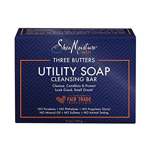 Shea Moisture Mens Utility Soap 5 Ounces (4 Pack)