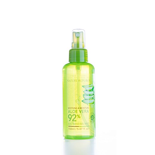 Nature Republic Soothing & Moisture Aloe Vera 92% Gel Mist, 190 Gram