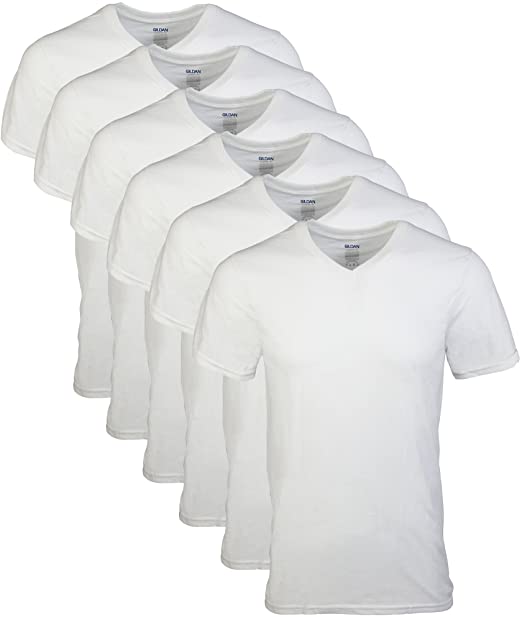 Gildan Men's V-Neck T-Shirts Multipacks