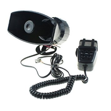 Gampro Car siren speaker,12V 80W 7 Tone Sound Car Siren Vehicle Horn With Mic PA Speaker System Emergency Sound Amplifier