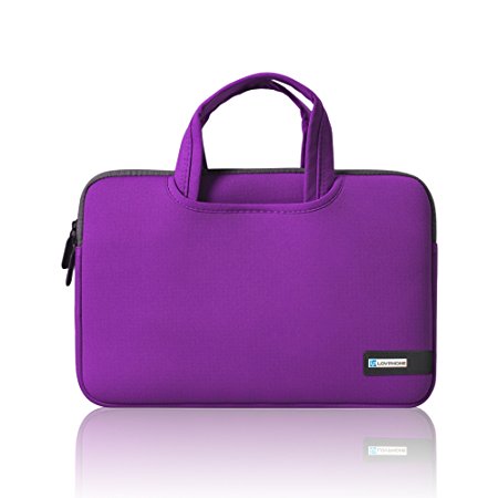 15.6 Inch Laptop Sleeve,LOVPHONE Breathable Notebook Computer Case Cover For Macbook Pro/Lenovo/ASUS/Samsung/Acer/HP and All 15 Inch Notebooks,Slim-fit Briefcase Carrying Bag/Pouch,Bright purple
