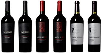 Dark Horse, Apothic, and Carnivor Red Wine Mixed Pack, 6 x 750 mL