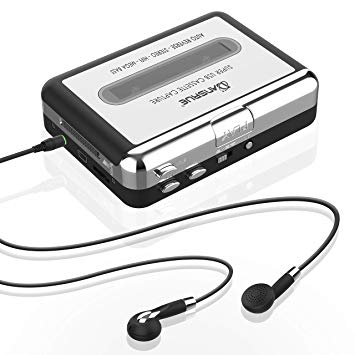 USB Cassette to MP3 Converter,Portable Digital Audio Music Recorder Retro Walkman Tape Capture to MP3 Format for Mac Laptop
