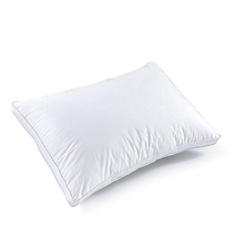 Hypoallergenic Adjustable Soft Bed Pillow(Queen Size) Helps reduce neck pain and improve cervical health and posture - Antibacterial, Best Hotel Pillows, 100% Cotton Shell, NO FLATTENING!