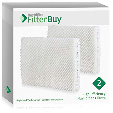 FilterBuy Replacement Humidifier Wick Filters Compatible with Vornado MD1-0001, MD1-0002, MD1-1002. Pack of 2.