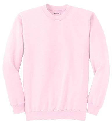 Joe's USA tm Adult Classic Crewneck Sweatshirt, XL -Pale Pink