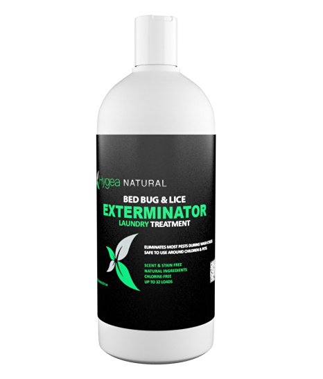 Laundry Hygea Natural Exterminator - Non Toxic Treatment, Natural Bugs & Lice Eradicator - 32oz