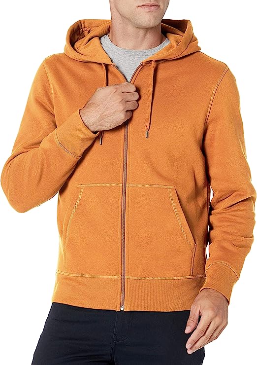 Amazon Essentials Mens Full-Zip Hooded Fleece Sweatshirt