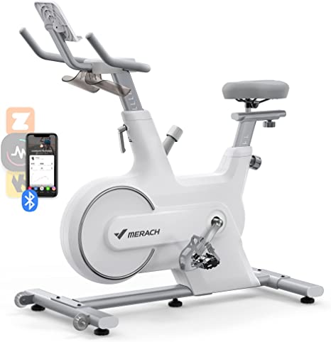 Indoor Cycling Bike, MERACH Exercise Bike for Home with Magnetic Resistance, Bluetooth Stationary Bike, iPad Holder, CC