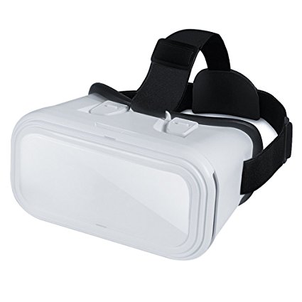 VR Glasses Latest Edition NewLifeStore 3D Movies and Games Virtual Reality Headset White