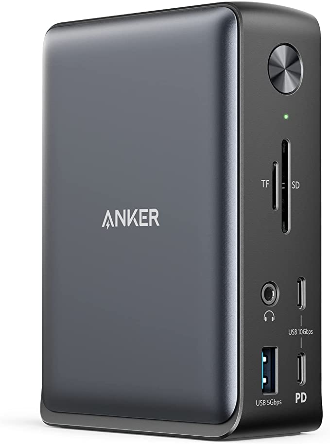 Anker Docking Station, PowerExpand 13-in-1 USB-C Dock, 85W Charging for Laptop, 18W Charging for Phone, 4K HDMI, 1Gbps Ethernet, Audio, USB-A Gen 1, USB-C Gen 2, SD 3.0 (Doesn’t Support MST for macOS)