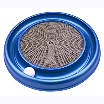 SUMCOO Eco-Friendly Turbo Scratcher Cat Toy , Catnip Pet Kitten & Cat Tunnel Track Toy And Cat Cardboard Scratcher Toy