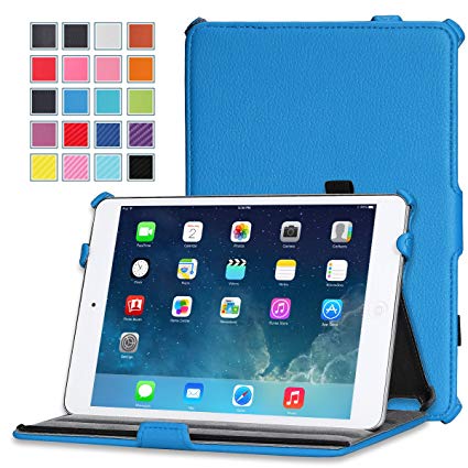 MoKo iPad Mini 3 / 2 / 1 Case, Slim-Fit Cover Case for Apple iPad Mini 1 (2012) / iPad Mini 2 (2013) / iPad Mini 3 (2014), BLUE (Will not fit iPad Mini 4)