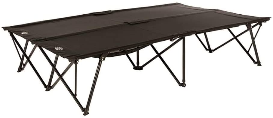 Kamp-Rite Double Kwik-Cot Compact Indoor & Outdoor Camping Sleeping Cot for 2 People, Great for Spare Guest Bed or Campsite, Easy Setup & Takedown