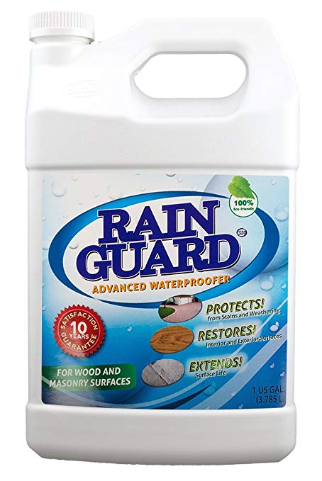 Rainguard Advanced Waterproofer Ready to Use 1 Gal, Multi-Surface Sealer with Clear Natural Finish TPC-0001