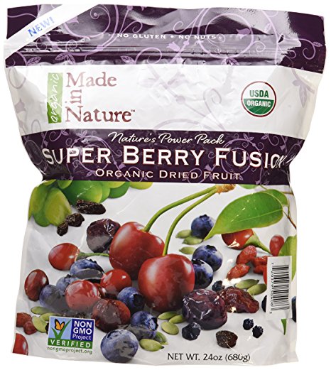 Made in Nature Super Berry Fusion Organic Dried Fruit, 24 Ounce