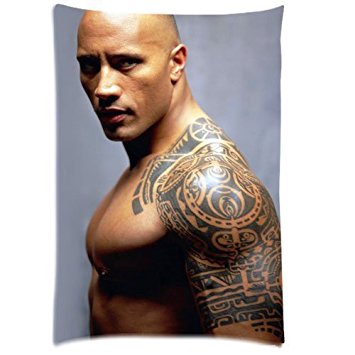1 X Custom Dwayne Johnson The Rock Pillowcase Standard Size Design Cotton Pillow Case