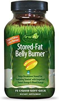 Irwin Naturals Stored-Fat Belly Burner, Helps Breakdown Stored Fat, 72 Count