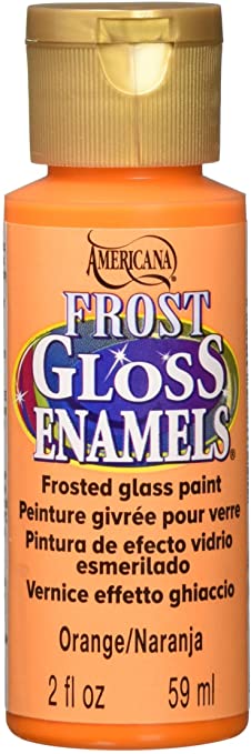 DecoArt Americana Frost Gloss Enamel Paint, 2-Ounce, Orange