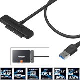 Sabrent USB 30 to SSD  25-Inch SATA Hard Drive Adapter Optimized For SSD Support UASP SATA III EC-SSHD