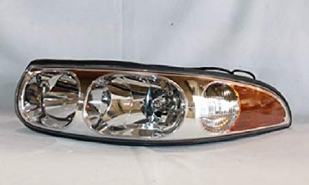 2000-2005 Buick Le Sabre (thru 9/19/04) Custom Models (with fluted high beam surface & Marker Signal Light) Headlight Headlamp Front Head Lamp Left Driver Side (2000 00 2001 01 2002 02 2003 03 2004 04 2005 05)