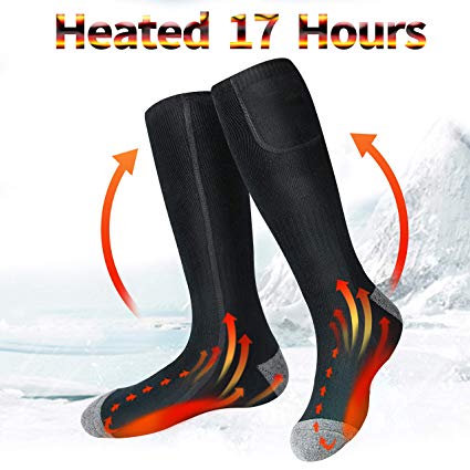 Begleri Heated Socks for Men Women Electric Socks Heated Socks Women 3000mAh Rechargeable Heating Socks for Chronically Cold Feet,Winter Sport,Outdoor(US Size 4-12)