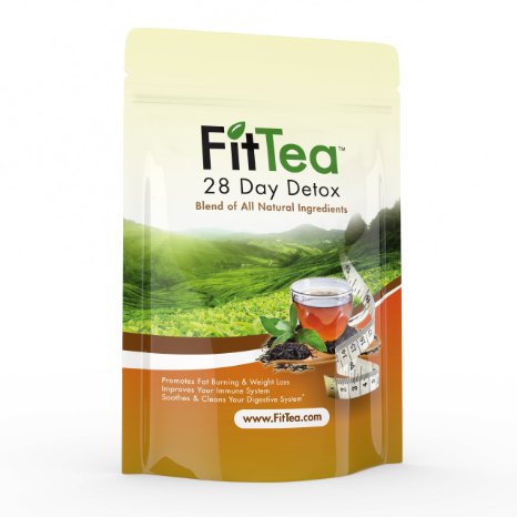 Fit Tea 28 Day Detox Herbal Weight Loss Tea - Natural Weight Loss Body Cleanse and Appetite Control Proven Weight Loss Formula