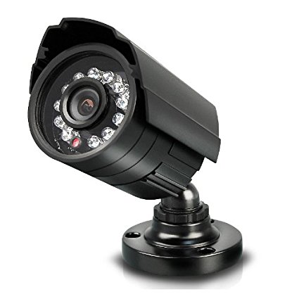iPower Security SCCAME0037 Indoor Outdoor 850TVL Bullet Security Camera, 3.6mm 24 IR LED (Black)